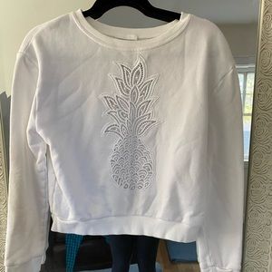 Chloe white pineapple sweatshirt